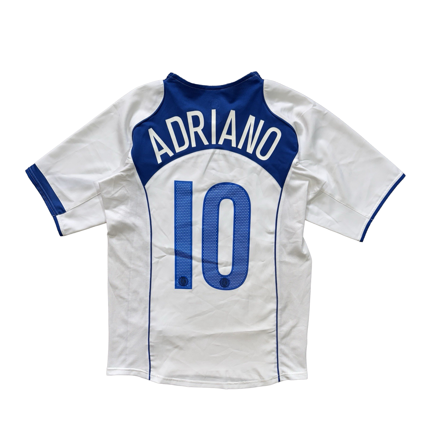 2003/04 Inter Milan Adriano #10 Away Retro Football Jersey Retro Vibe Jersey