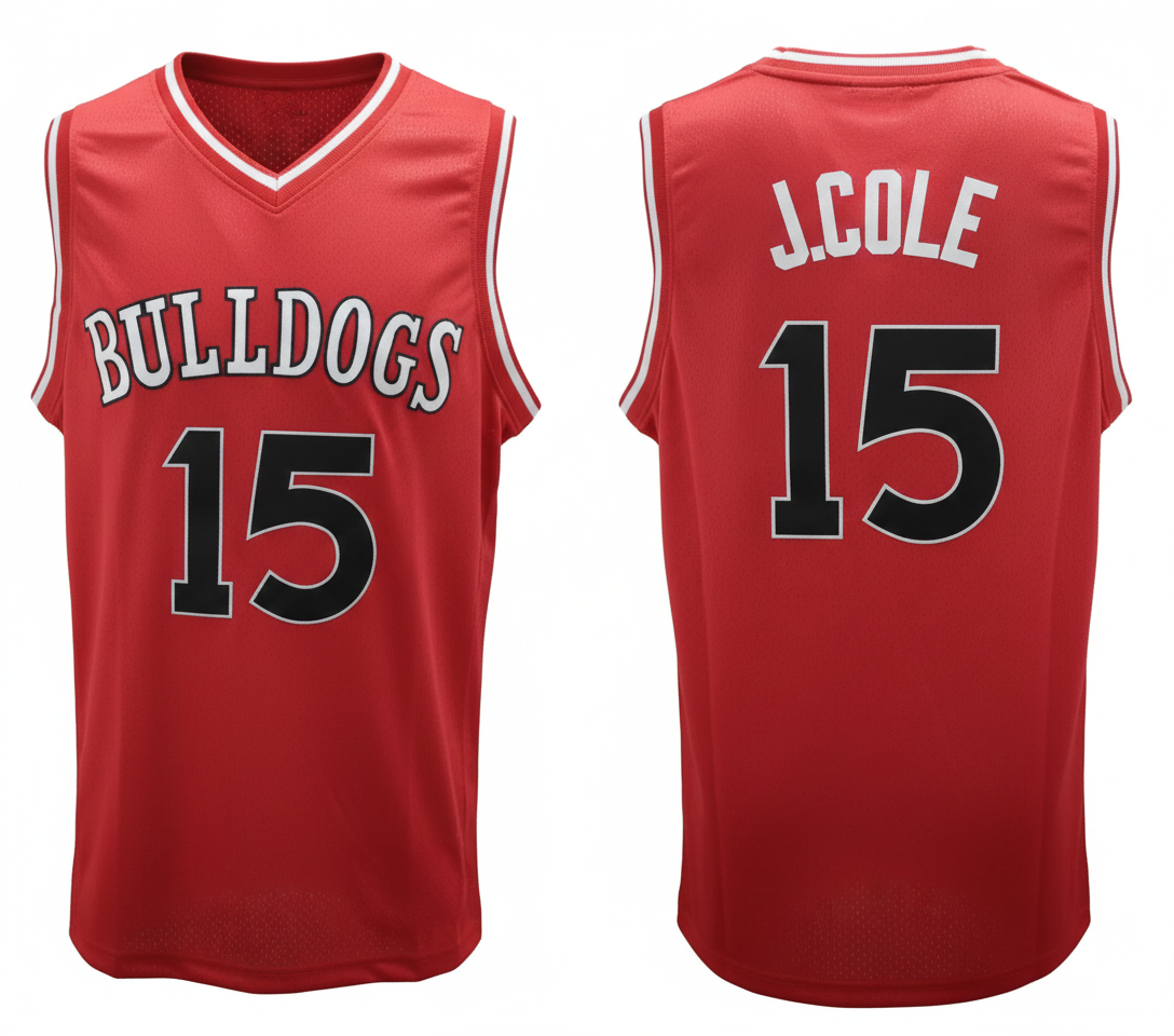 2003 Jermaine Cole #15 Terry Sanford High School Basketball Jersey Retro Vibe Jersey