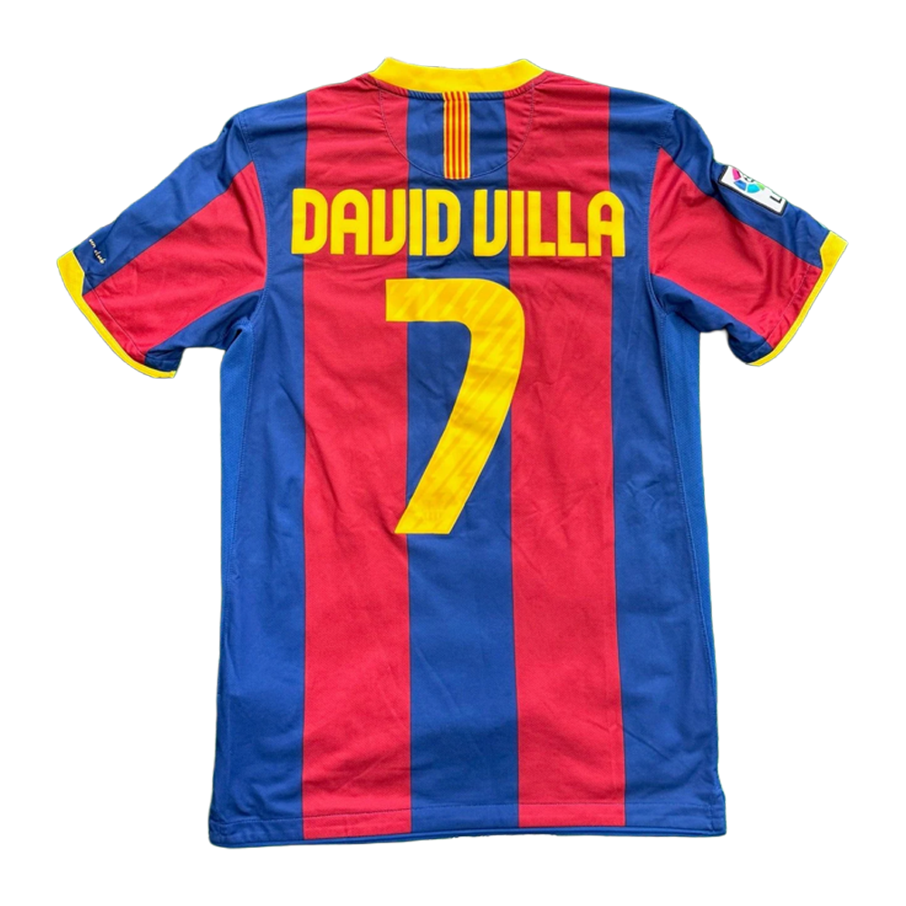 2010/11 FC Barcelona David Villa #7 Retro Football Jersey Retro Vibe Jersey