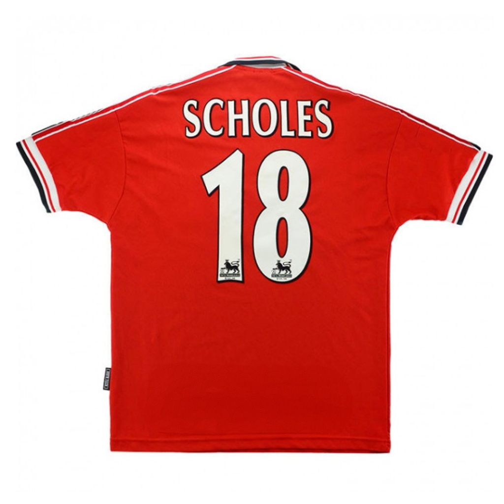 1997/98 Manchester United Paul Scholes #18 Retro Football Jersey Retro Vibe Jersey