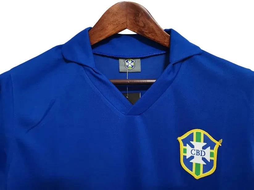 Brazil 1957 Retro Style Away Football Jersey Retro Vibe Jersey