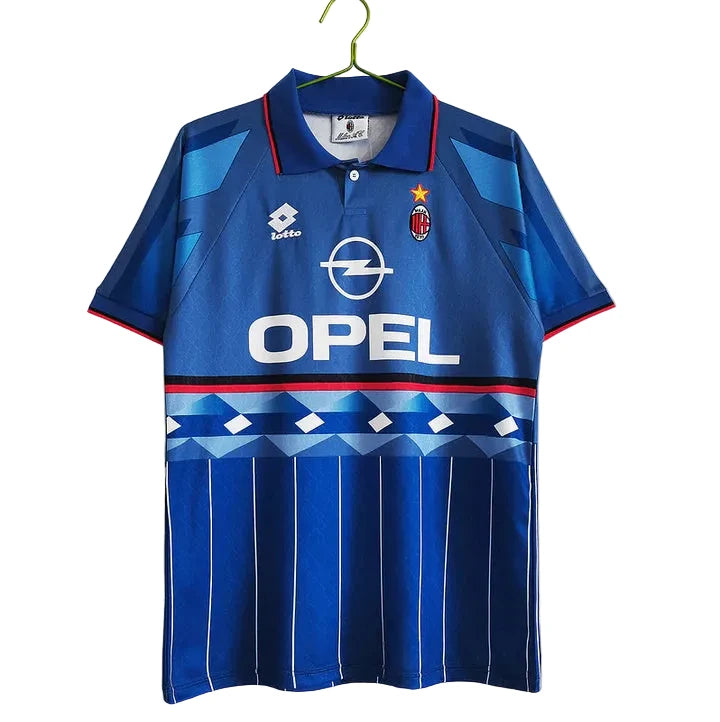 AC Milan 1995-1996 Away Retro Football Soccer Jersey Retro Vibe Jersey