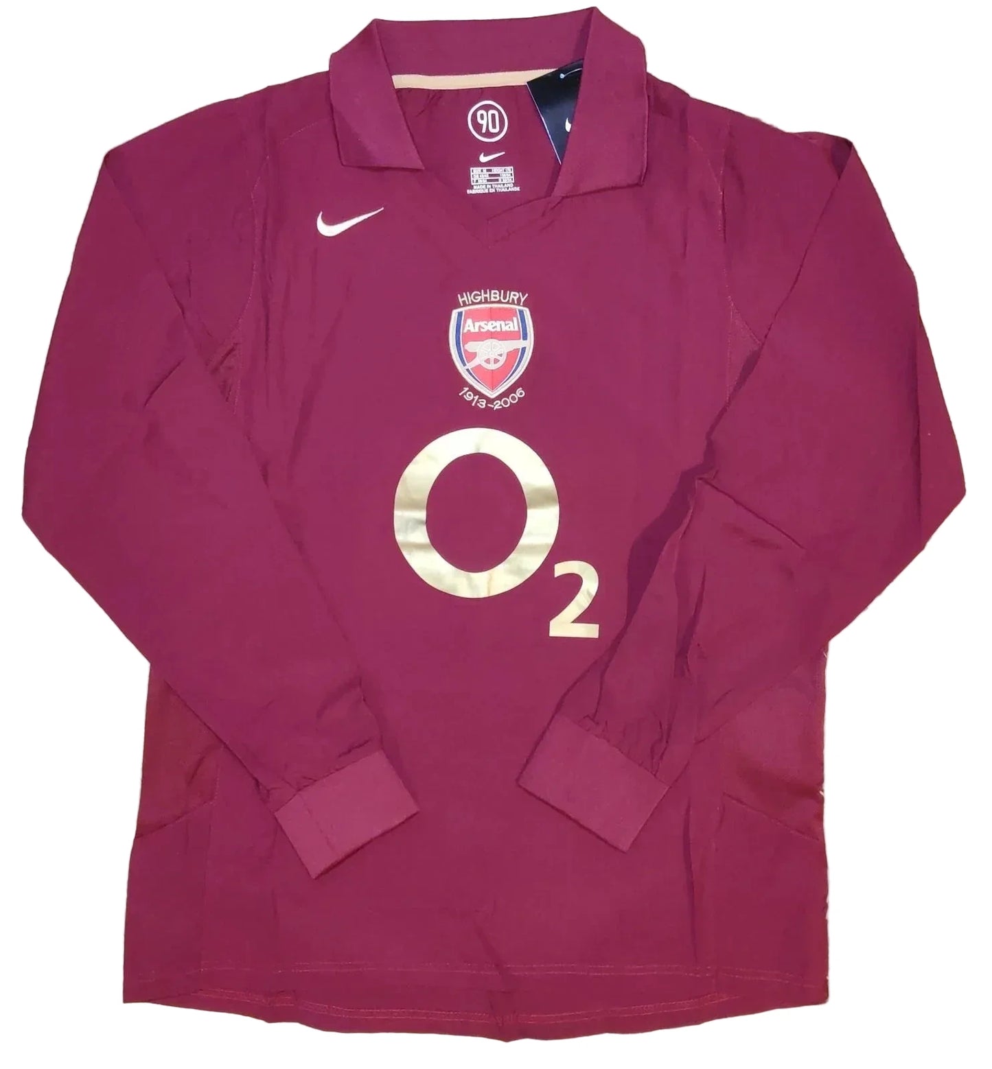 Arsenal 2005/06 Henry Red Home Retro Vintage Soccer Jersey Retro Vibe Jersey