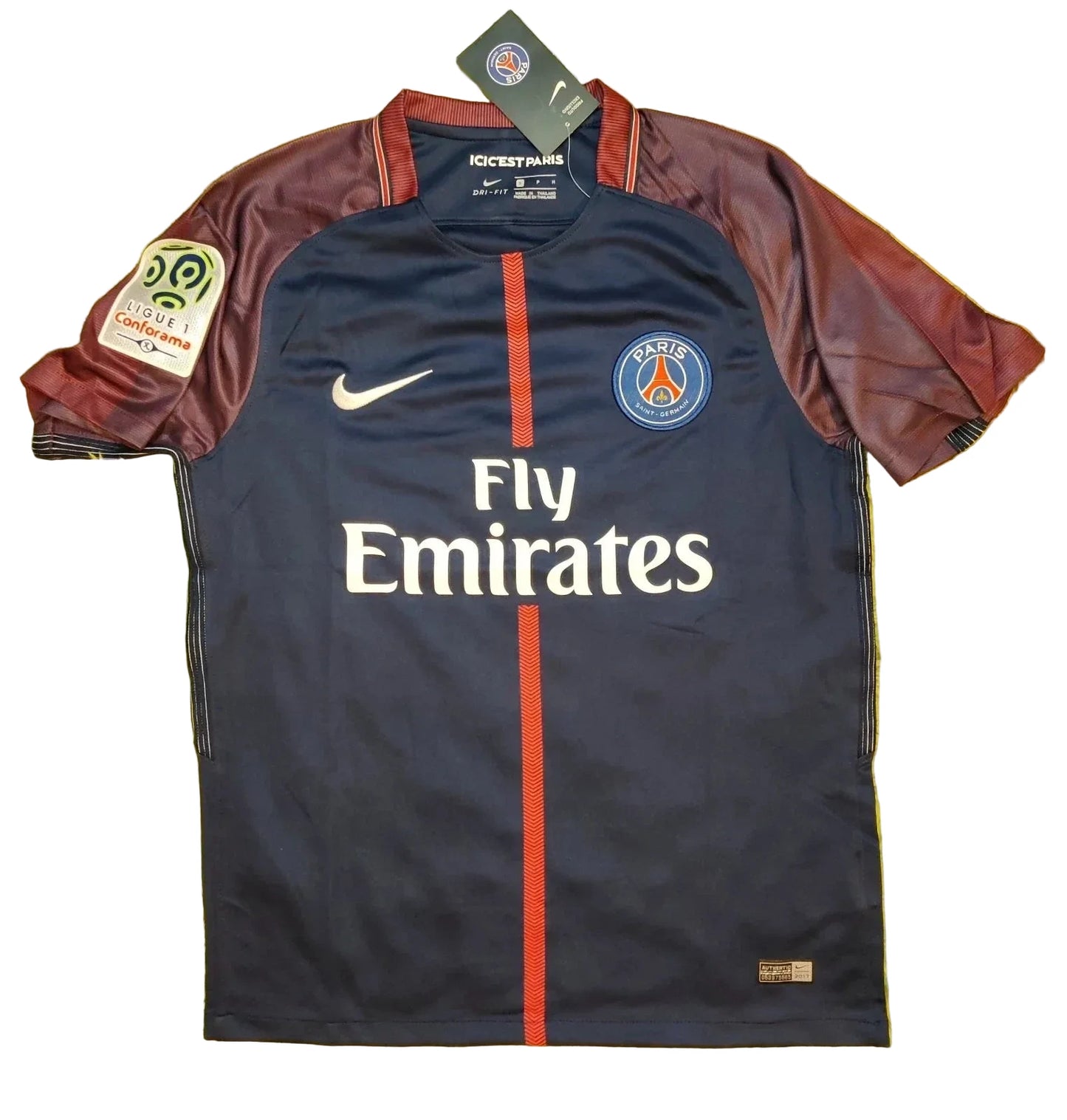 2017 Neymar Jr #10 Paris Saint-Germain Home Soccer Jersey Retro Vibe Jersey