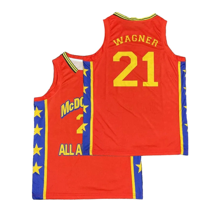 2000s Dajuan Wagner Jr. #21 All American Retro Basketball Jersey Retro Vibe Jersey