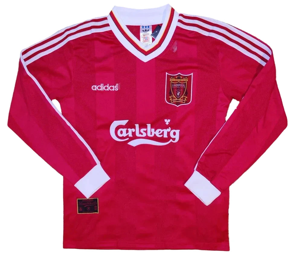 Long Sleeve 80s Ian Rush #9 Liverpool Soccer Jersey Retro Vibe Jersey