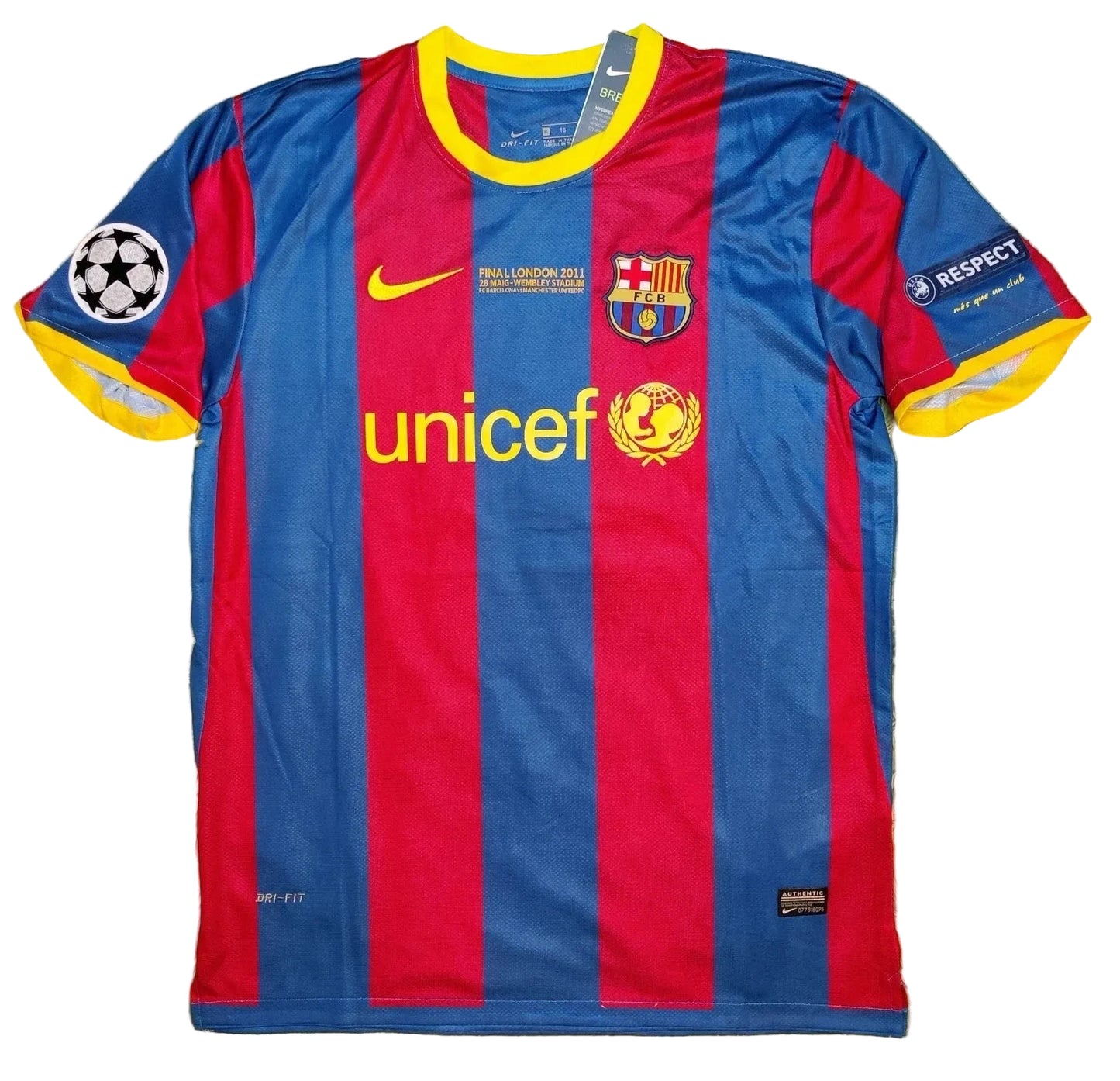 2011 Lionel Messi #10 Barcelona FC Soccer Jersey Retro Vibe Jersey