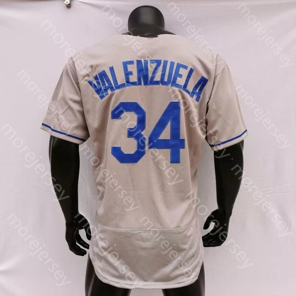 80s Fernando Valenzuela #34 Los Angeles Dodgers Jersey