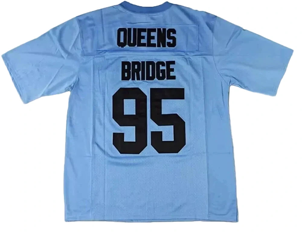Throwback 90s Queens Bridge #95 Vintage Football Jersey Retro Vibe Jersey
