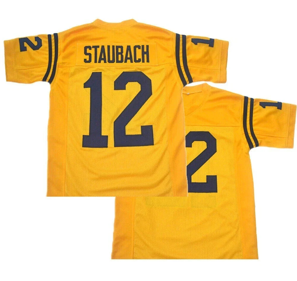 1960s Roger Staubach #12 Purcell High School Retro Football Jersey Retro Vibe Jersey
