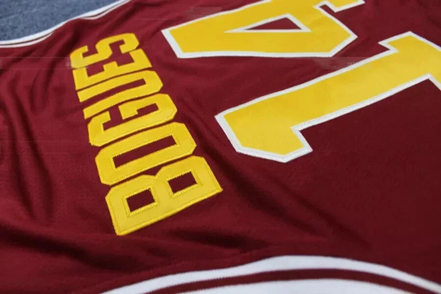 1983 Tyrone "Muggsy" Bogues #14 Dunbar High School Basketball Jersey Retro Vibe Jersey