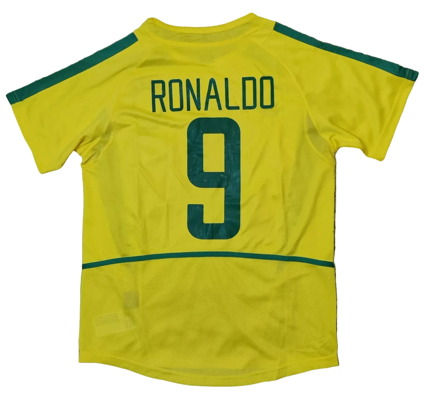 2002 Ronaldo #9 Brazil Home Soccer Jersey Retro Vibe Jersey