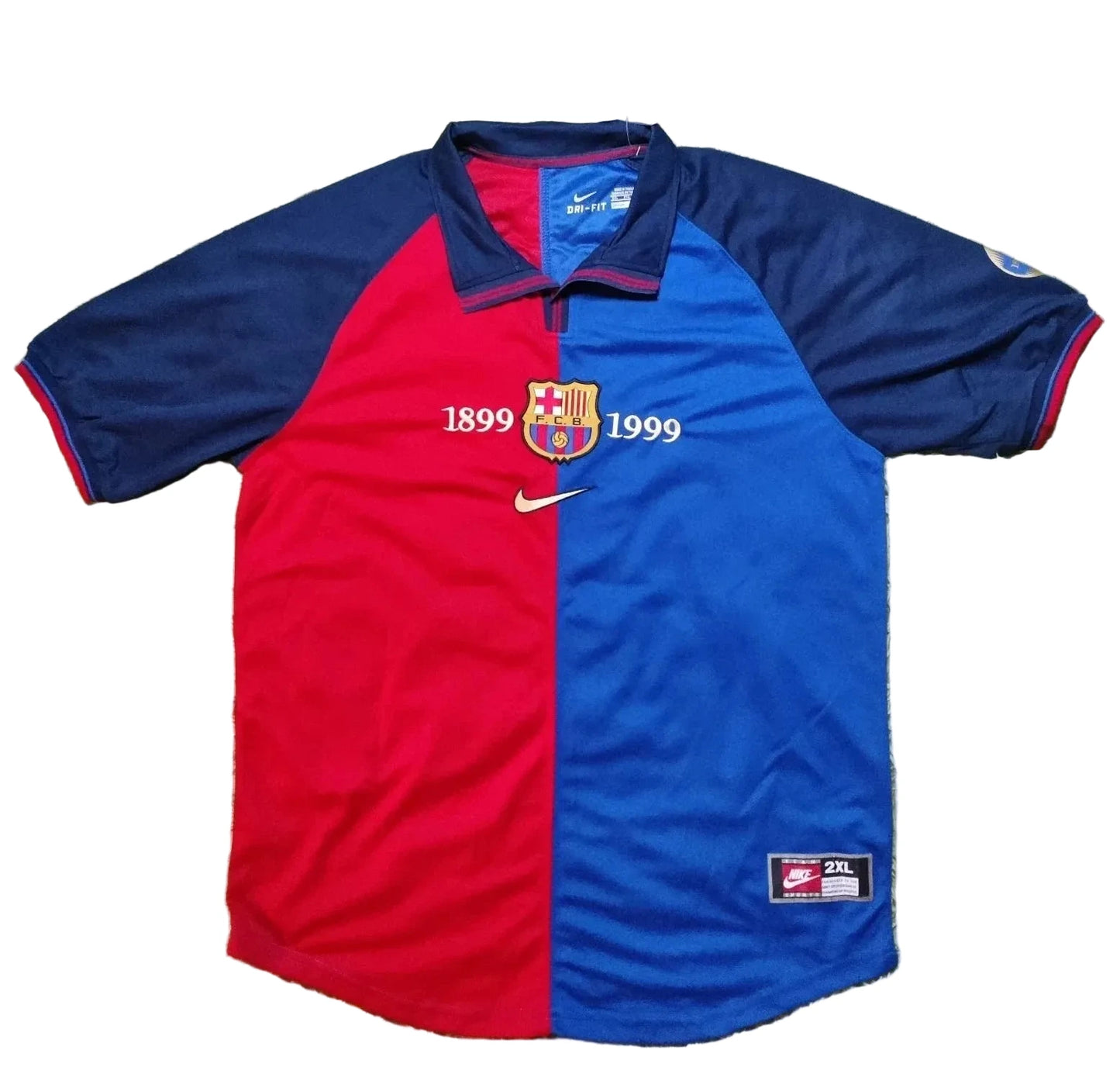 1999 Rivaldo #11 Barcelona Home Soccer Jersey Retro Vibe Jersey