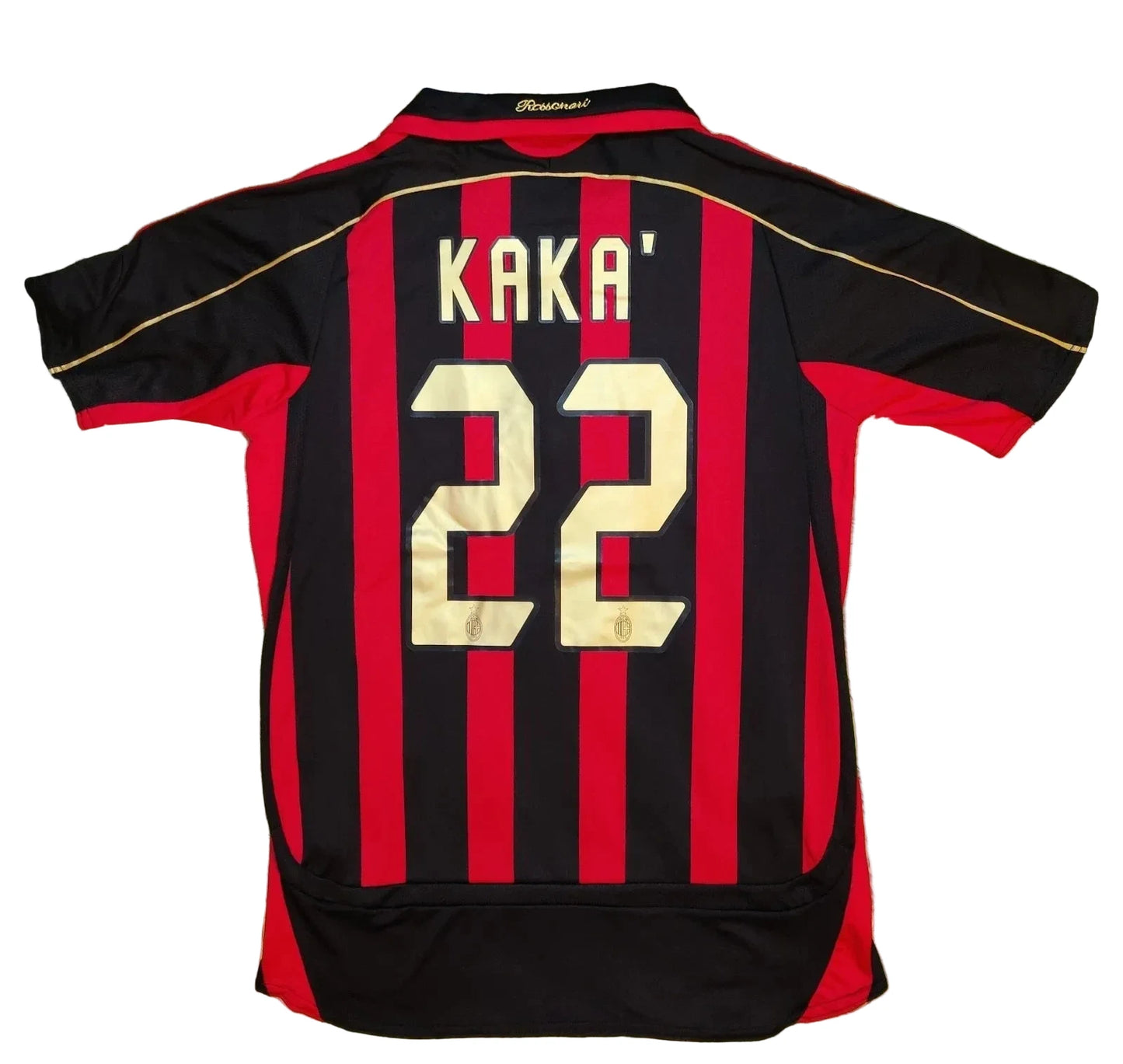 Throwback 2006/07 Kaka #22 AC Milan Team Home Soccer Jersey Retro Vibe Jersey
