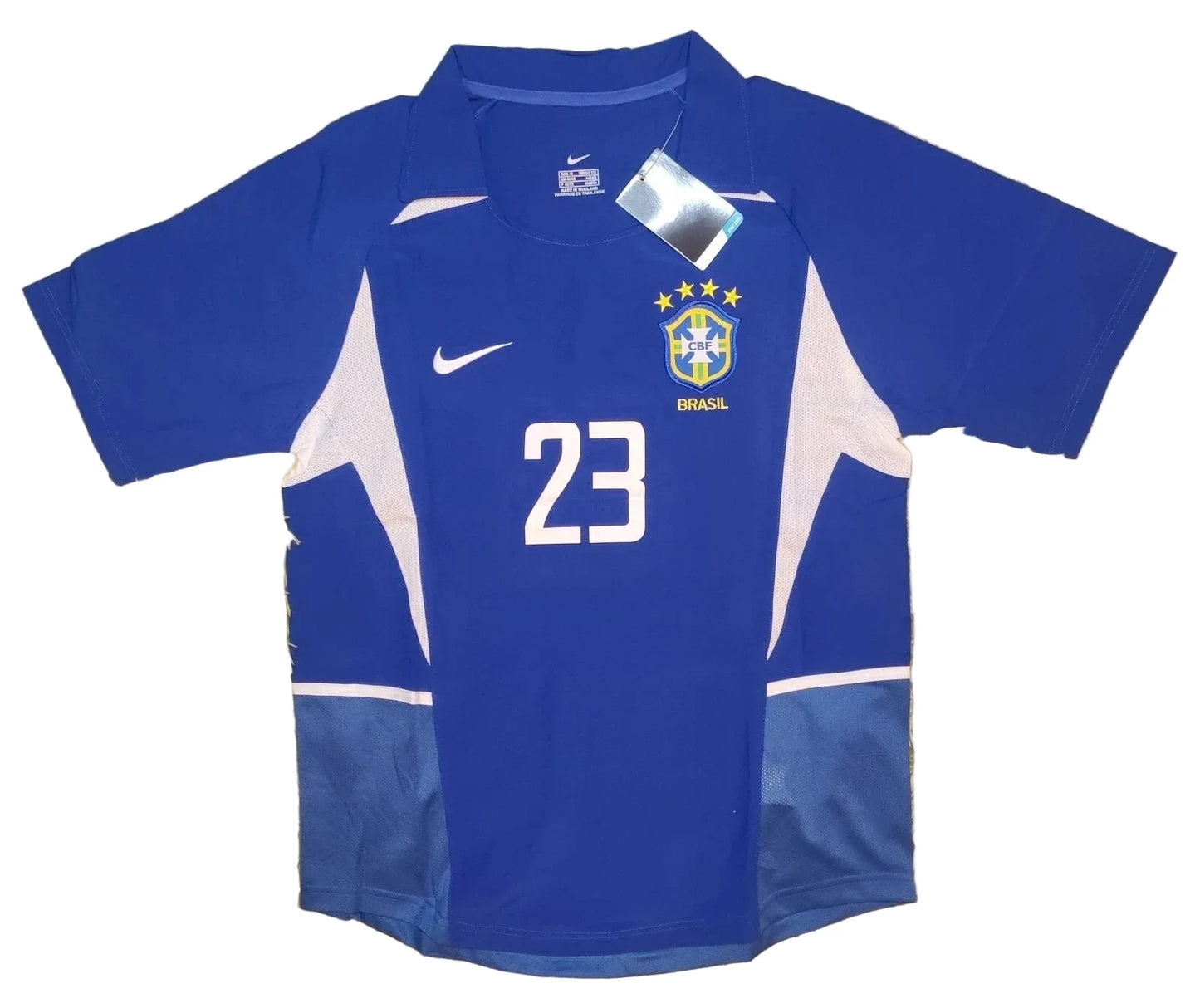 Throwback 2002 Legend Kaka #23 Brazil Away Soccer Jersey Retro Vibe Jersey