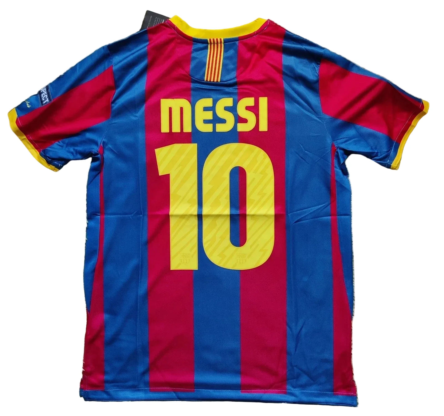 Barcelona FC Messi #10 2010/11 New UCL Final Home Soccer Jersey Retro Vibe Jersey