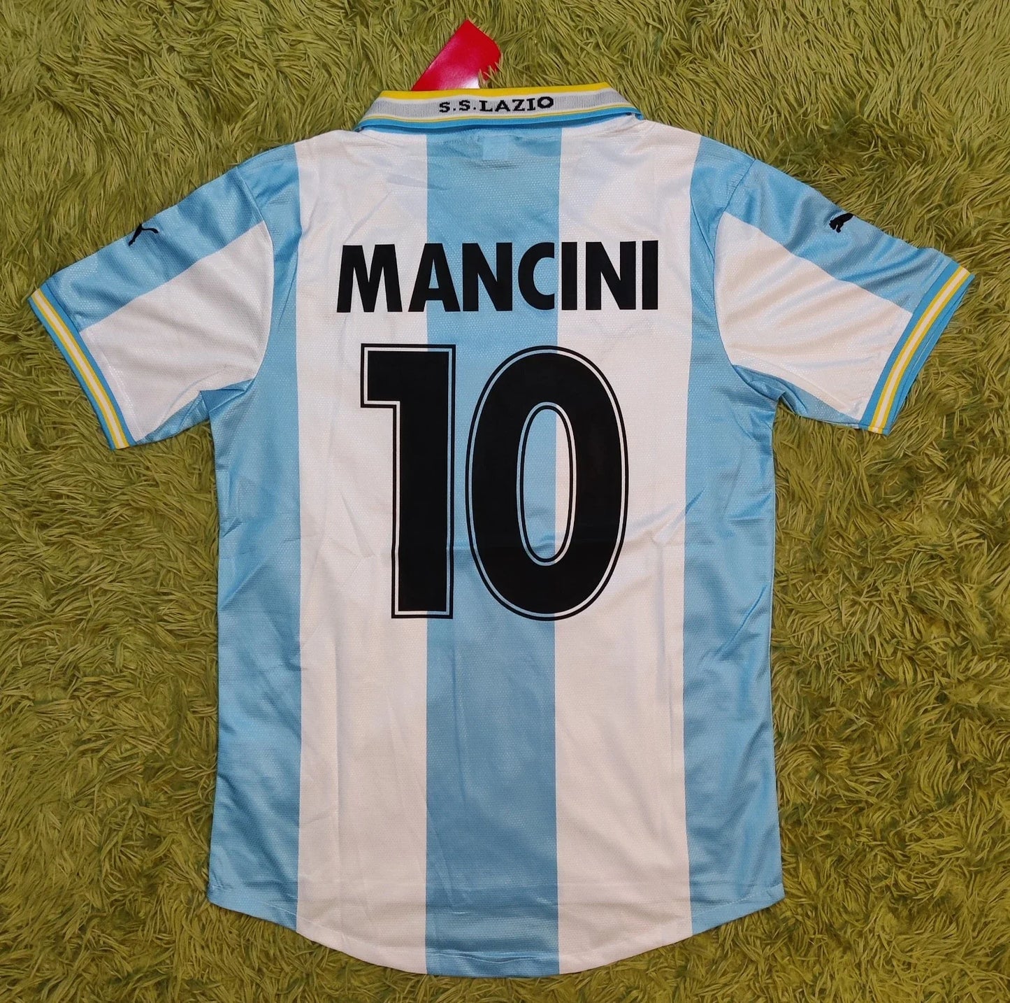 1999 Roberto Mancini #10 Lazio Home Soccer Jersey