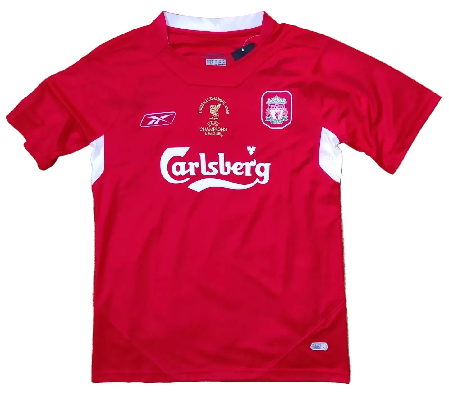 Retro Style 2005 Steven Gerrard #8 Liverpool UCL Final Soccer Jersey Retro Vibe Jersey