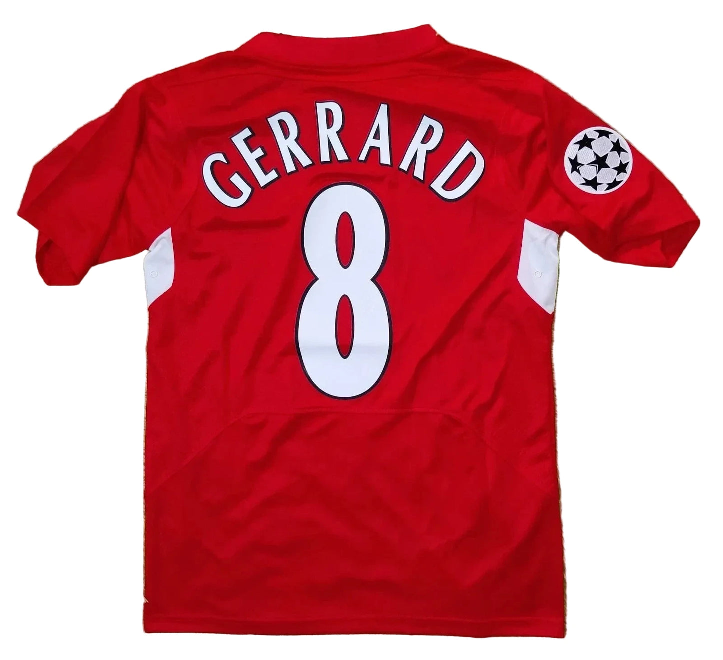 Retro Style 2005 Steven Gerrard #8 Liverpool UCL Final Soccer Jersey Retro Vibe Jersey