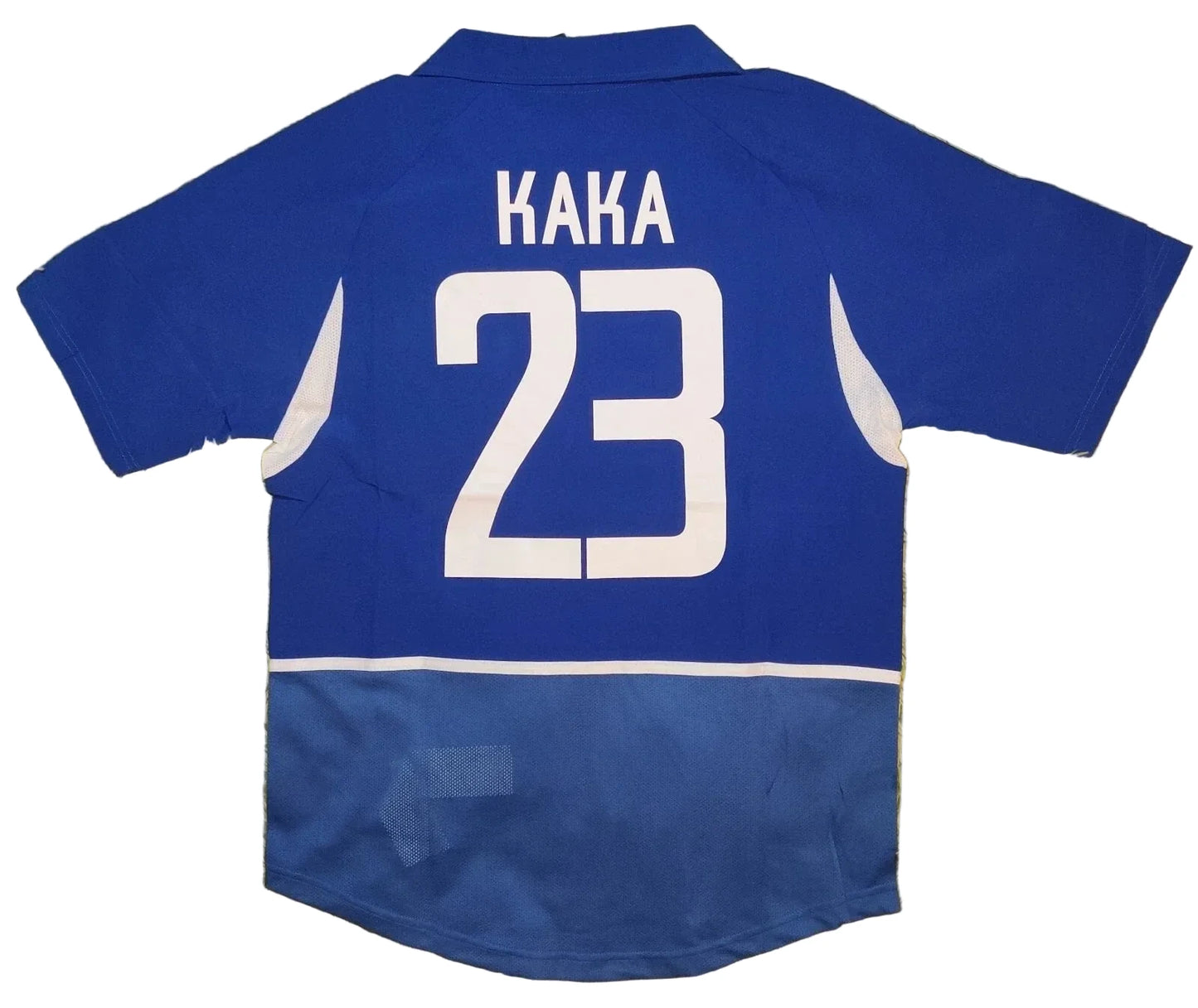 Brazil 2002 Away Kaka #23 Retro Vintage Soccer Futbol Blue Jersey Retro Vibe Jersey