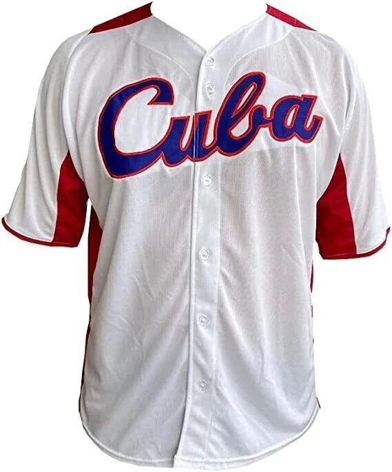 2017 Alfredo Despaigne #54 Cuba Baseball Jersey