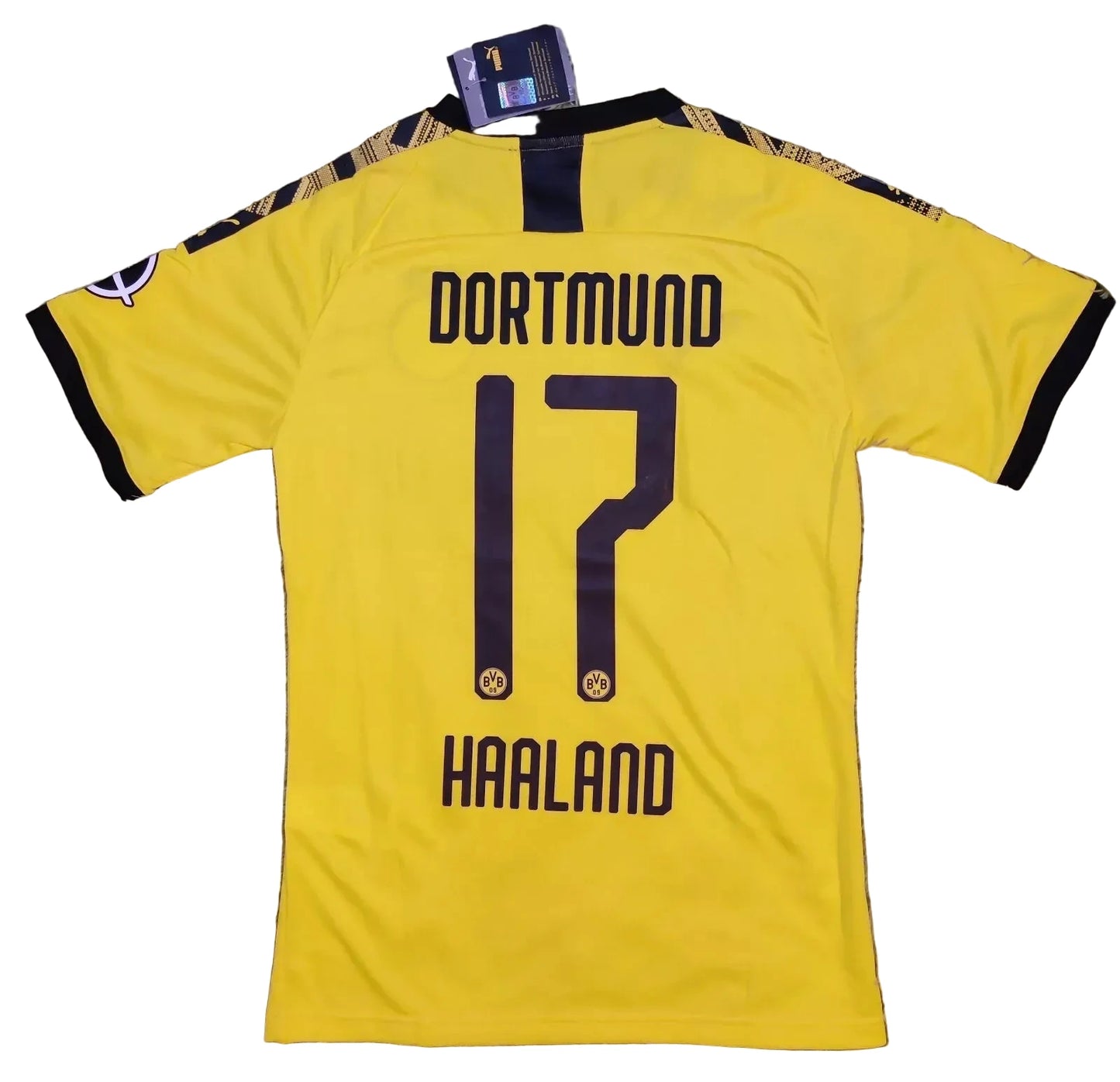 Borussia Dortmund 2019/20 Haaland 17 Home Puma Soccer Football Jersey Retro Vibe Jersey