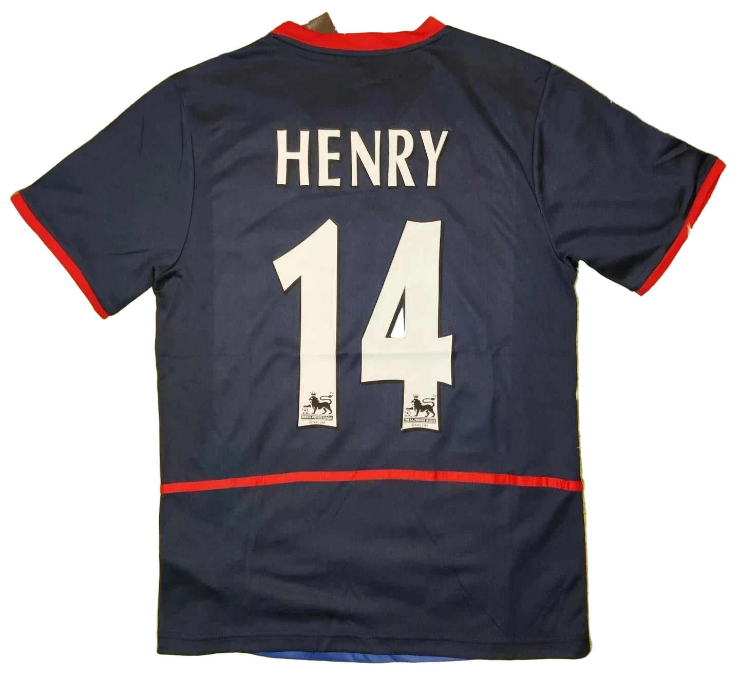 Throwback 2002 Thierry Henry #14 Arsenal FC Team Away Soccer Jersey Retro Vibe Jersey