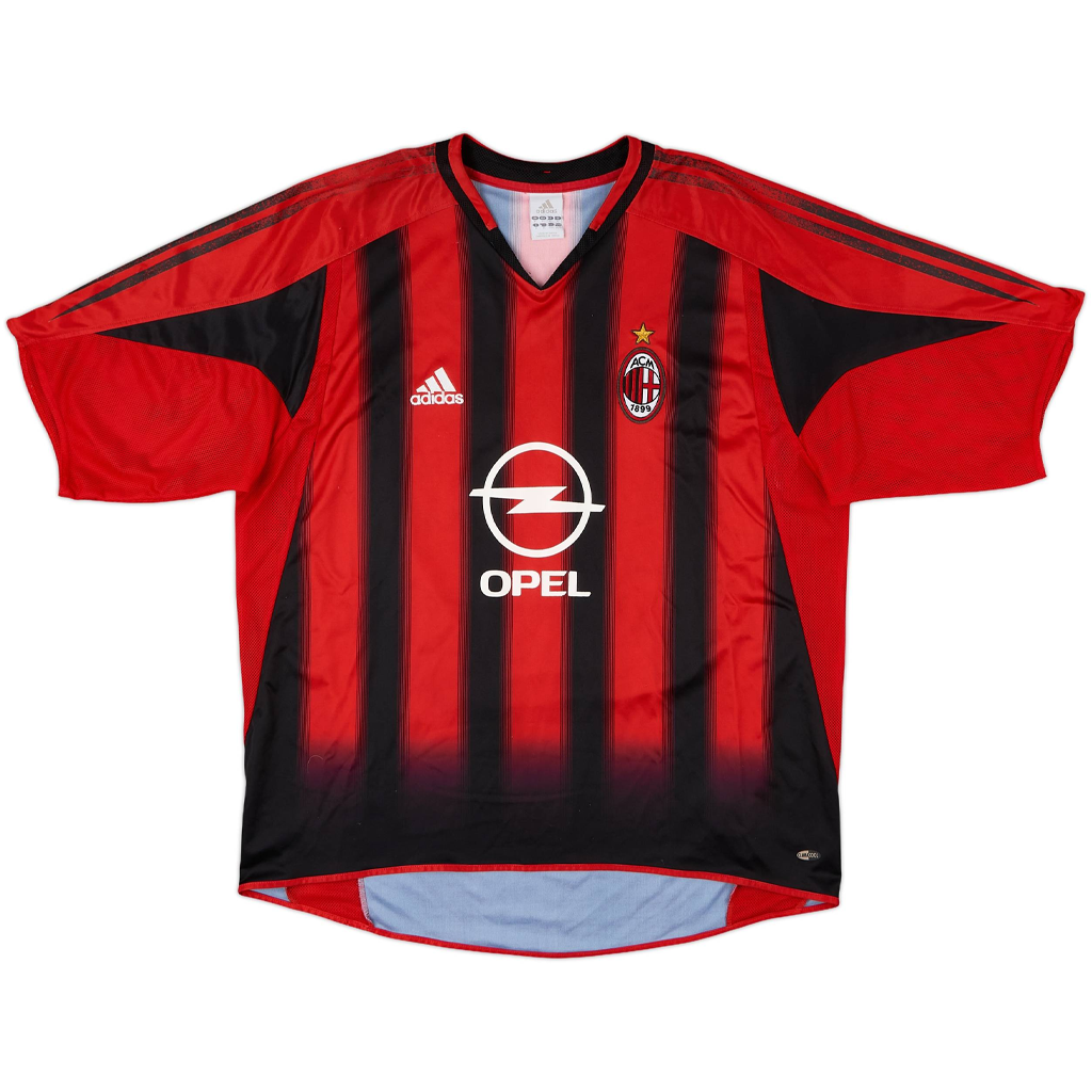 2004/05 AC Milan Hernán Crespo #11 retro football jersey back view