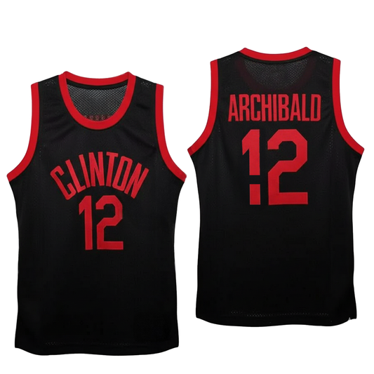 1966 Nate "Tiny" Archibald #12 DeWitt Clinton High School Basketball Jersey Retro Vibe Jersey