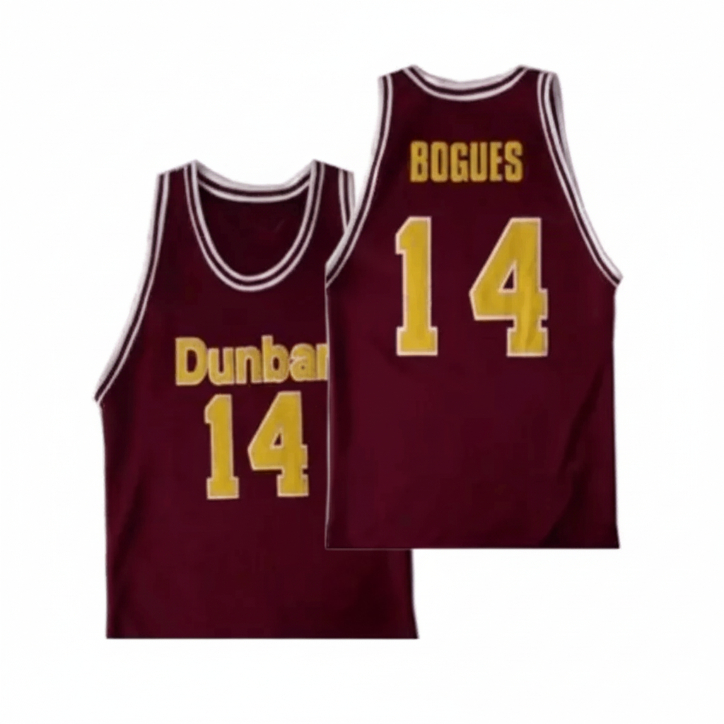 1983 Tyrone "Muggsy" Bogues #14 Dunbar High School Basketball Jersey Retro Vibe Jersey