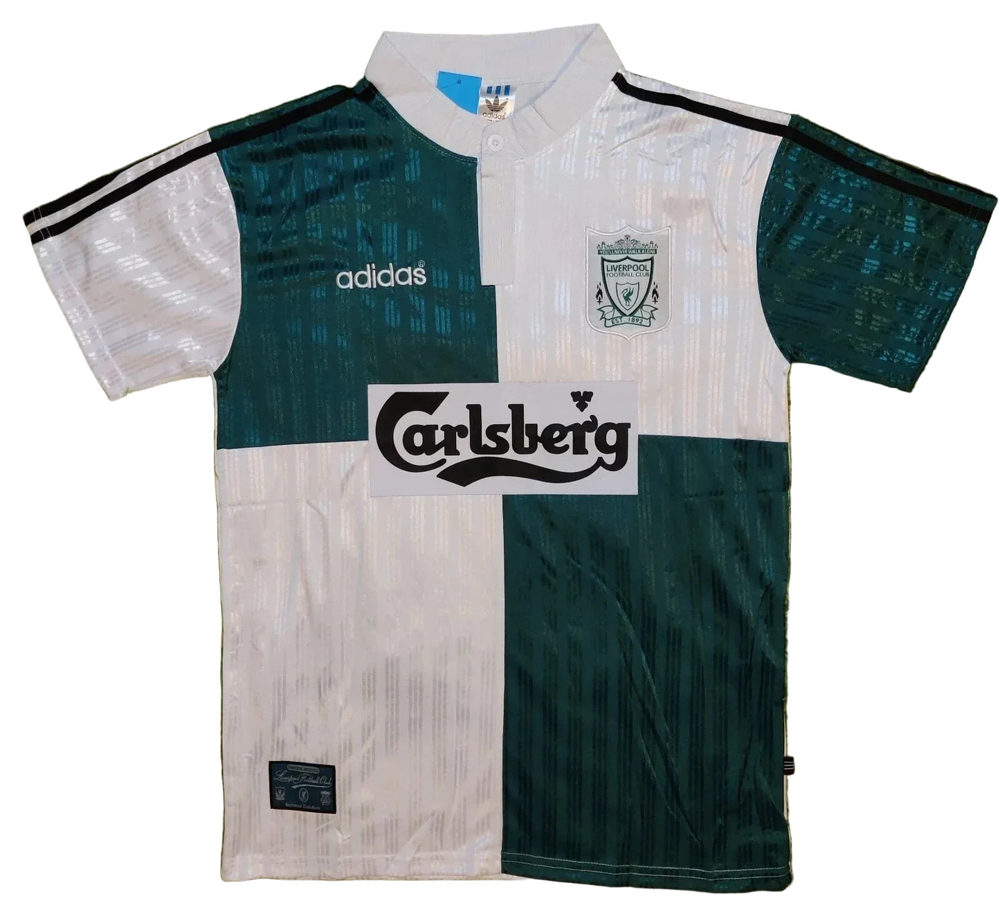 1994-1996 Robbie Fowler #9 Liverpool Team Away Soccer Jersey Retro Vibe Jersey