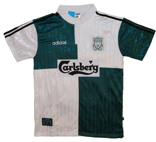 1994-1996 Robbie Fowler #9 Liverpool Team Away Soccer Jersey Retro Vibe Jersey