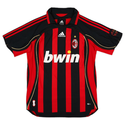 2006/07 AC Milan Gennaro Gattuso #8 retro football jersey back view