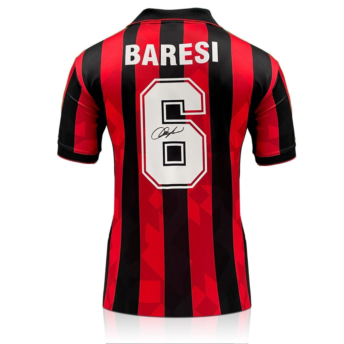 1993/94 AC Milan Franco Baresi #6 retro football jersey front view