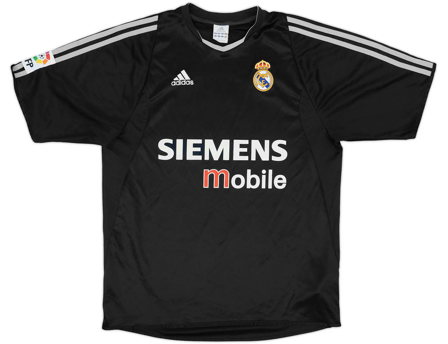 David Beckham #23 Real Madrid 2003/04 black away retro football jersey back view