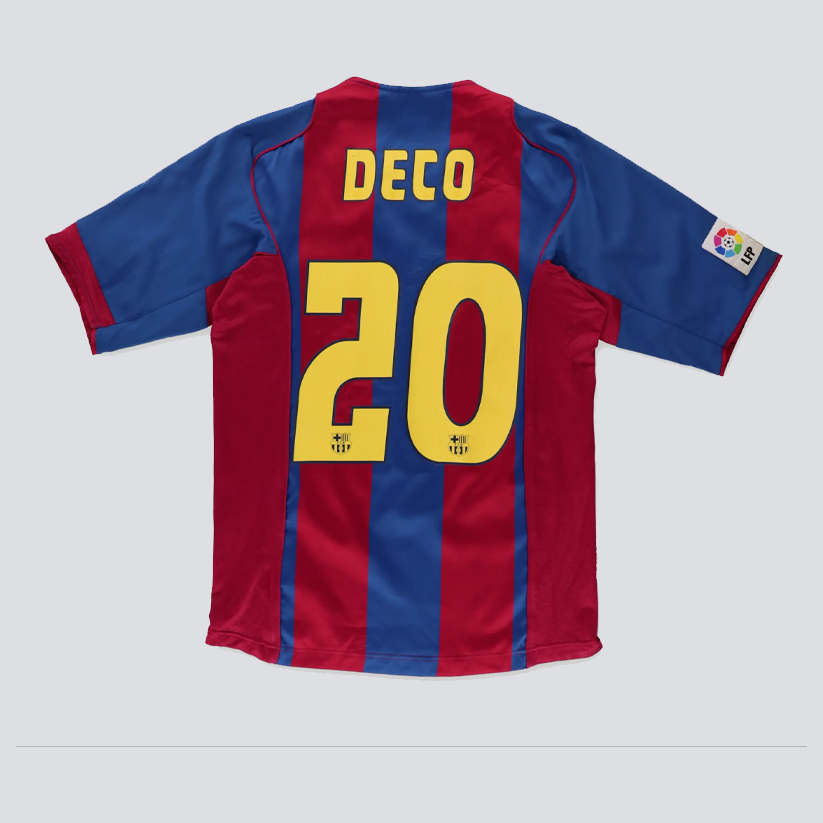 2004/05 FC Barcelona Deco #20 Retro Football Jersey Retro Vibe Jersey