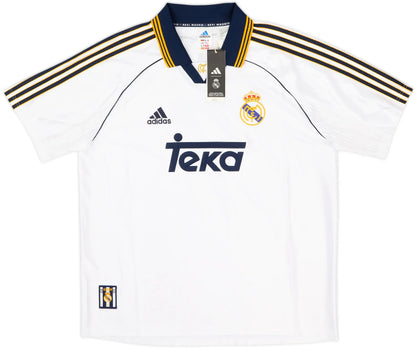 Raúl #7 Real Madrid 1997/98 home retro football jersey back view