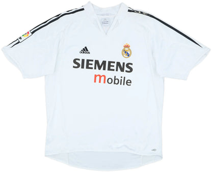 Michael Owen #11 Real Madrid 2004/05 home retro football jersey back view