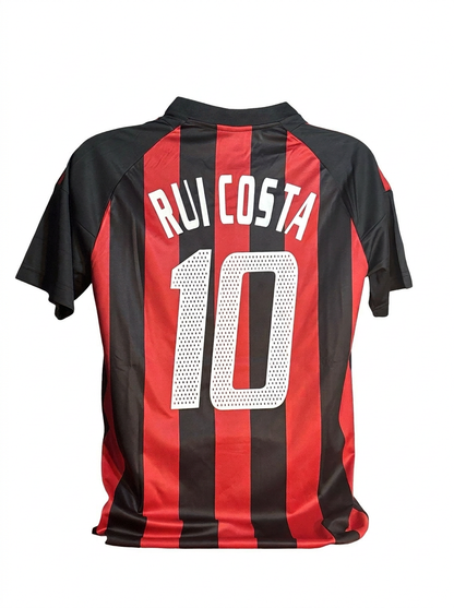 2002/03 AC Milan Rui Costa #10 Retro Football Jersey Retro Vibe Jersey