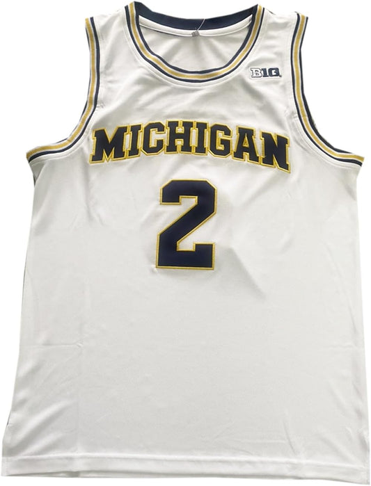 2010s Jordan Poole #2 Michigan Wolverines Basketball Jersey Retro Vibe Jersey