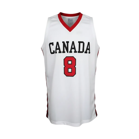 2015 Andrew Wiggins #8 Team Canada Basketball Jersey Retro Vibe Jersey