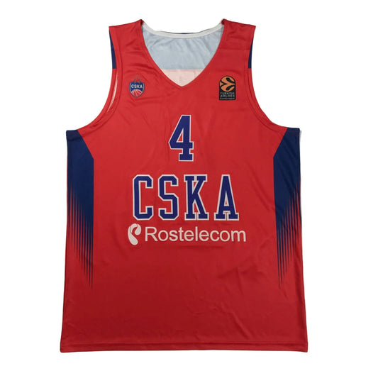 2017 Milos Teodosic #4 CSKA Moscow Team Retro Basketball Jersey Retro Vibe Jersey