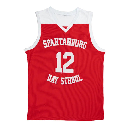 2018 Zion Williamson #12 Spartanburg Day Basketball Jersey Retro Vibe Jersey