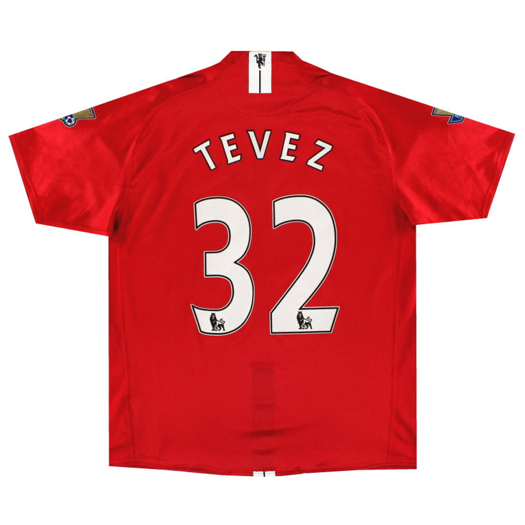 2007/08 Manchester United Carlos Tevez #32 Retro Football Jersey Retro Vibe Jersey