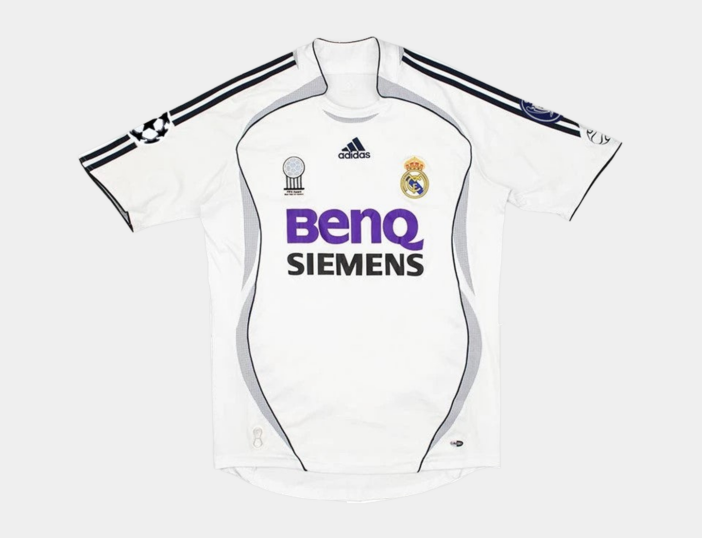 Ruud van Nistelrooy #17 Real Madrid 2006/07 home retro football jersey back view