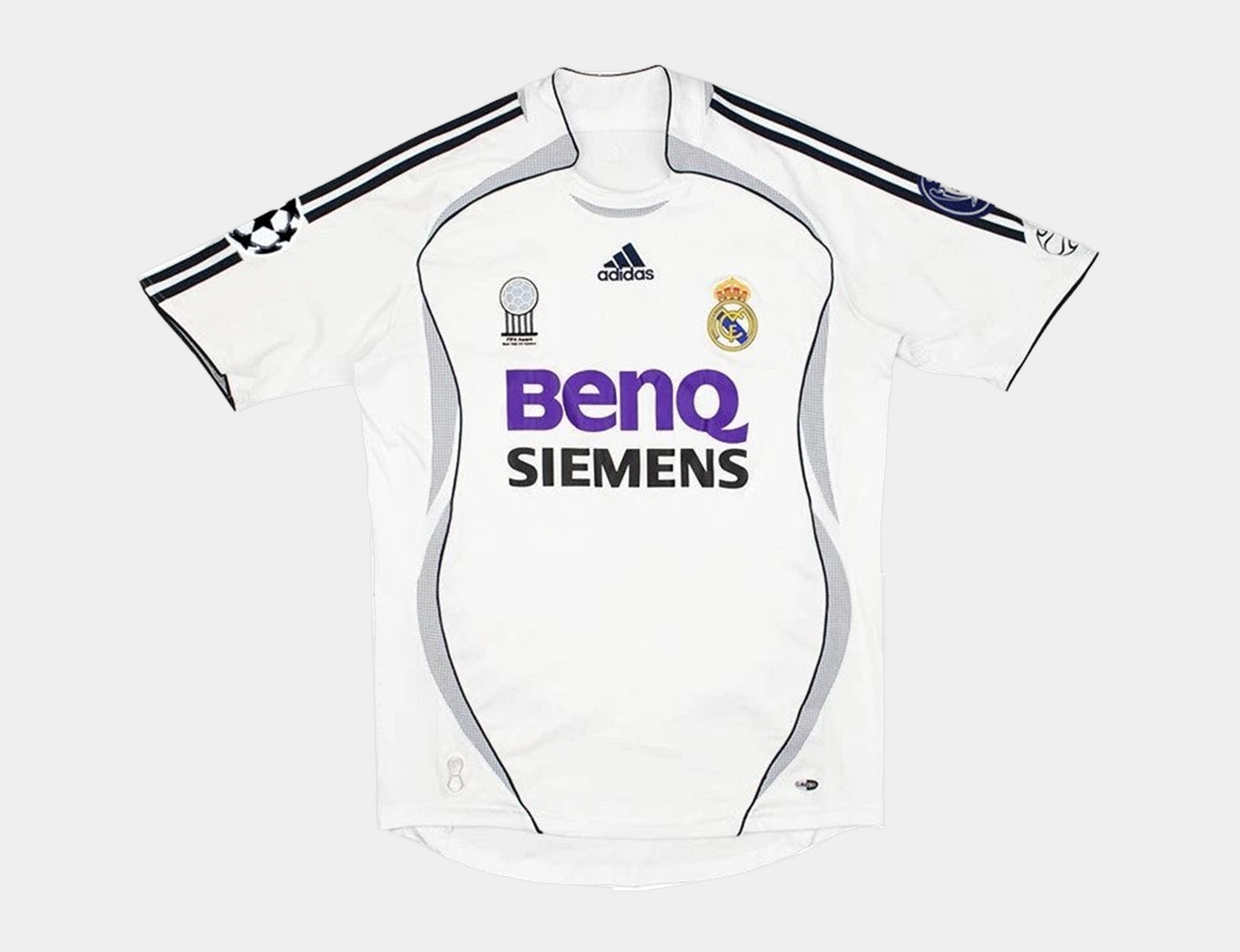 Ruud van Nistelrooy #17 Real Madrid 2006/07 home retro football jersey back view