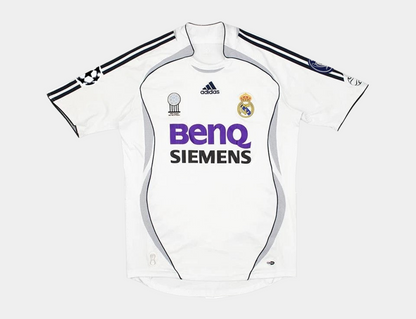 Ruud van Nistelrooy #17 Real Madrid 2006/07 home retro football jersey back view
