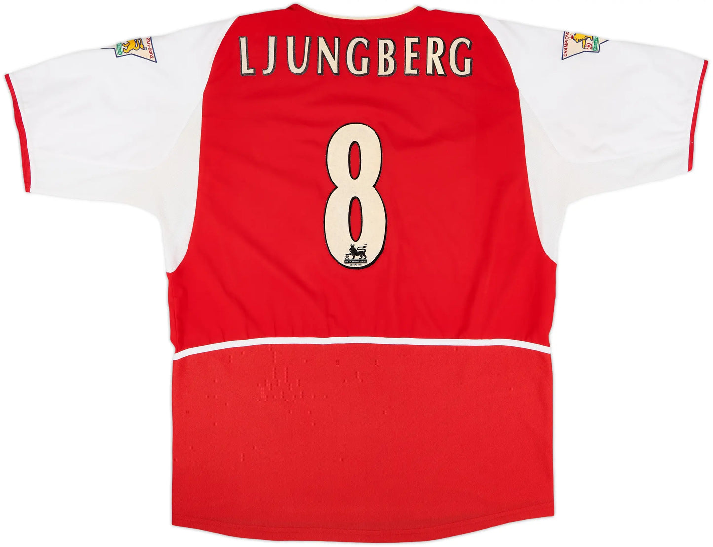 2003/04 Arsenal Fredrik Ljungberg #8 "Invincibles" Home Retro Football Jersey Retro Vibe Jersey