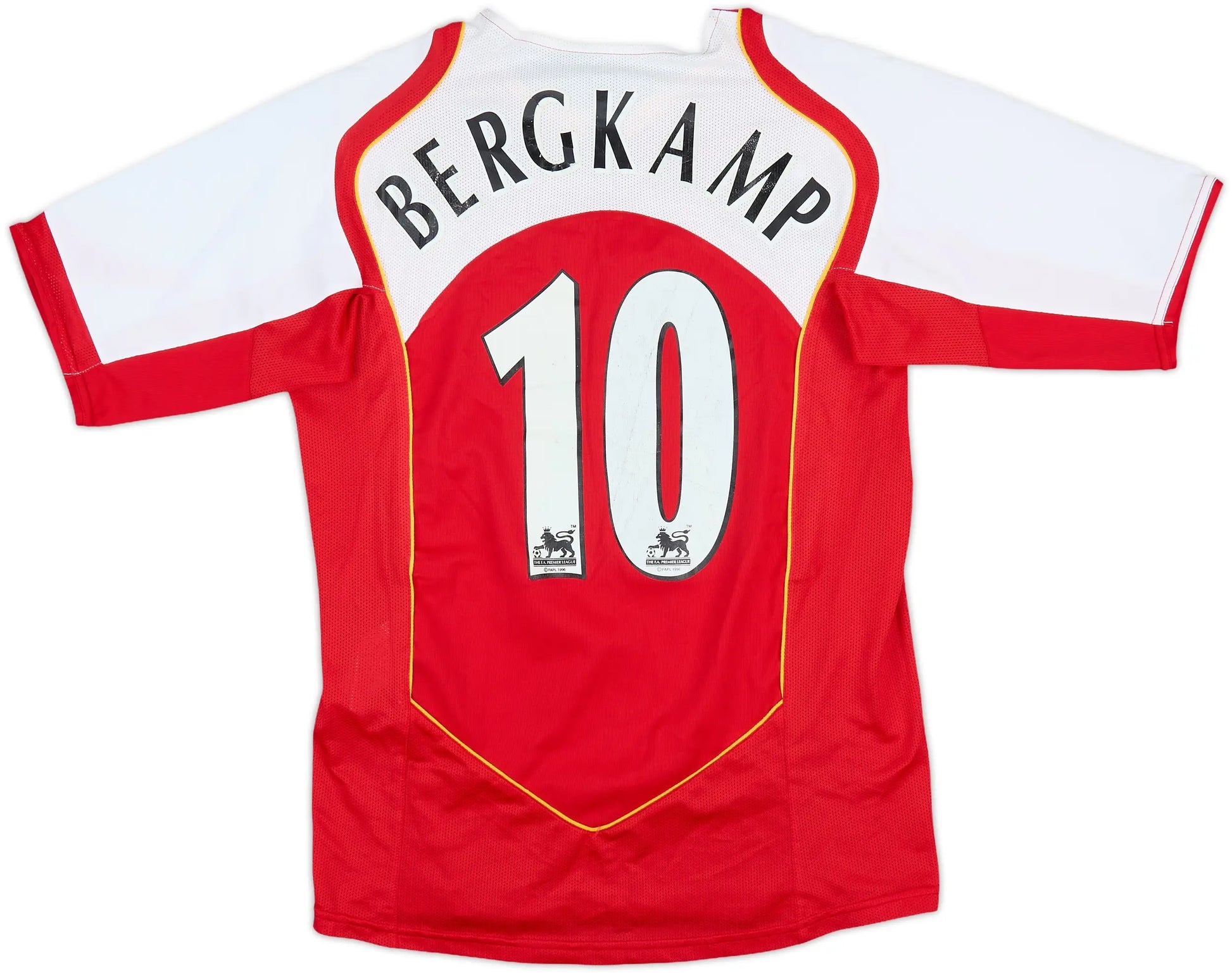 2003/04 Arsenal Dennis Bergkamp #10 "The Invincibles" Home Retro Football Jersey Retro Vibe Jersey