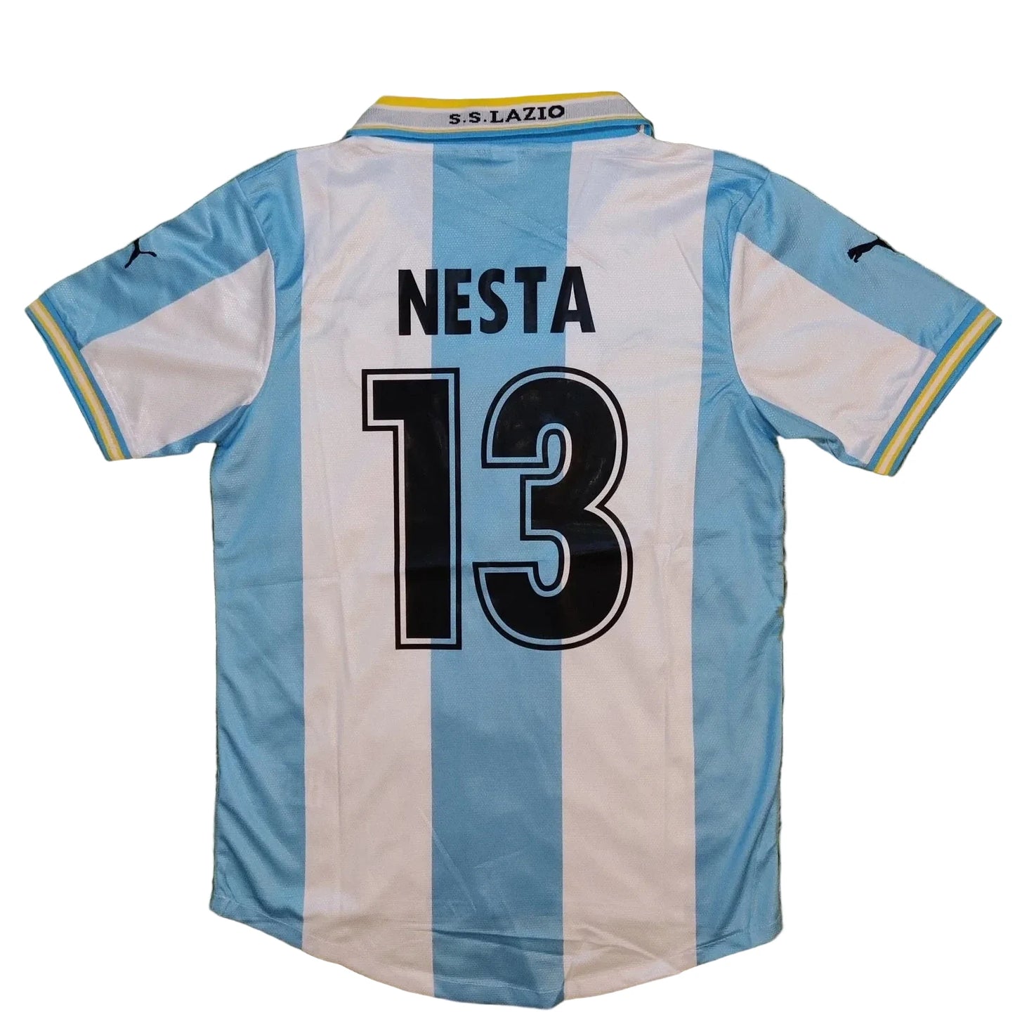 1999 Alessandro Nesta #13 Lazio Home Vintage Soccer Jersey Retro Vibe Jersey